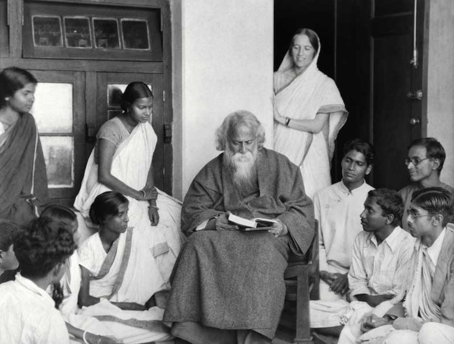 Tagore in Shantiniketan